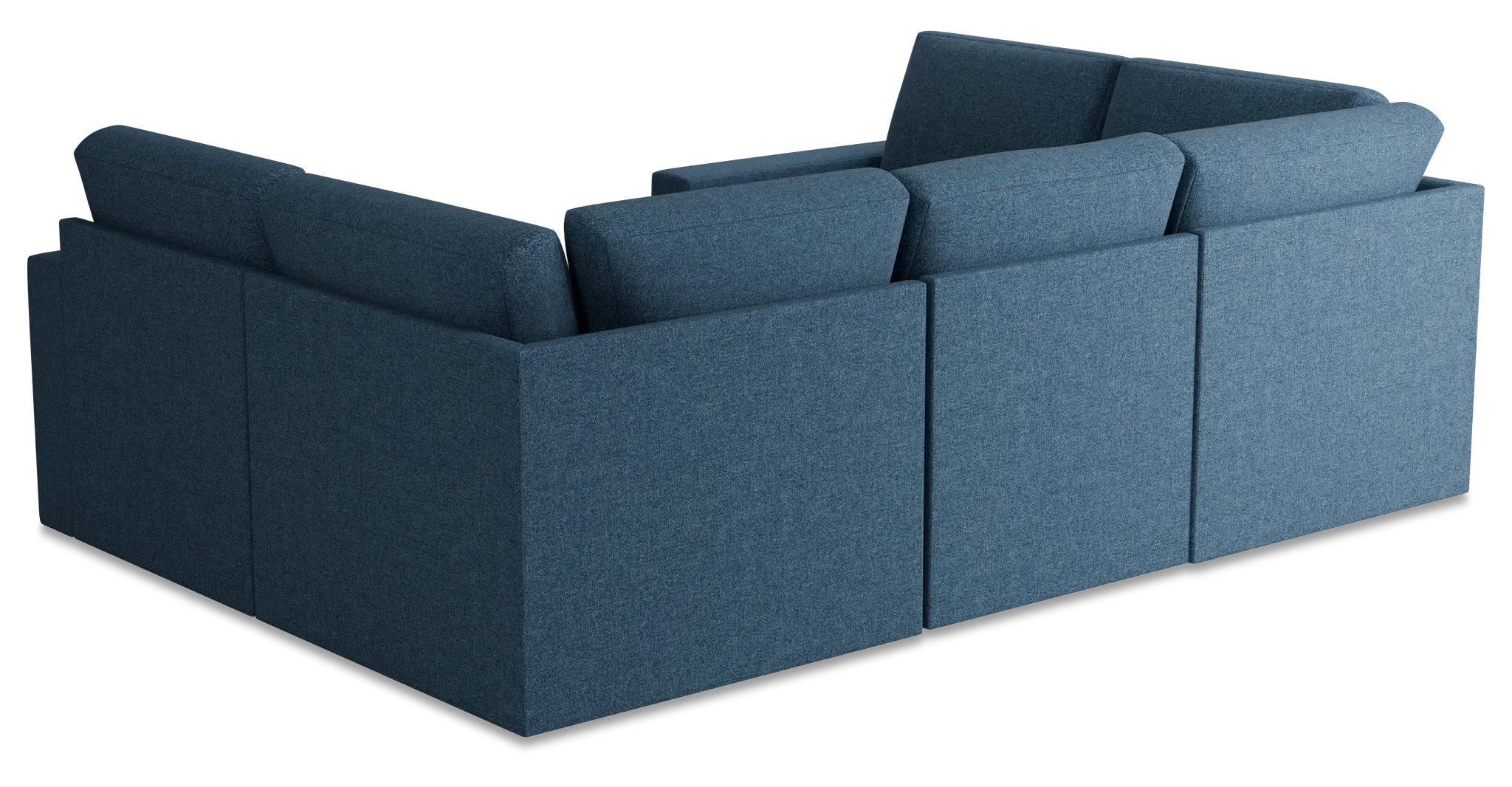 Citymod Blue Fabric 6-piece Pit Sectional