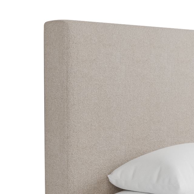 Grayton Elite Taupe 54" Upholstered Platform Bed