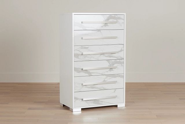 Modena White Drawer Chest