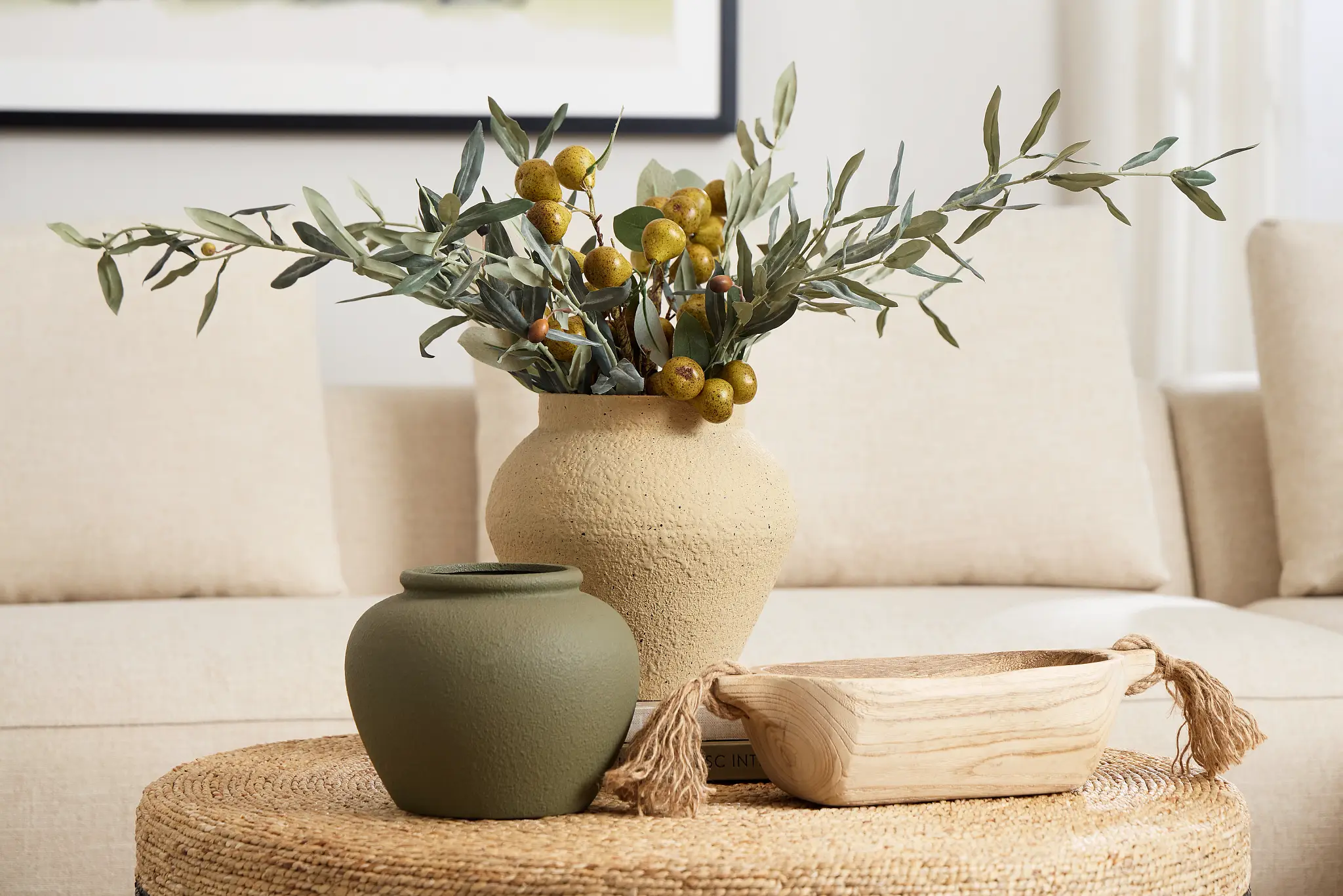 Rhys Beige Medium Vase Rhys Beige Medium Vase