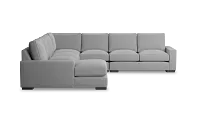 Edgewater Suave Gray Large Left Chaise Sectional
