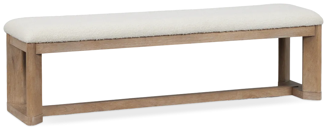 Alton Light Tone Upholstered Dining Bench