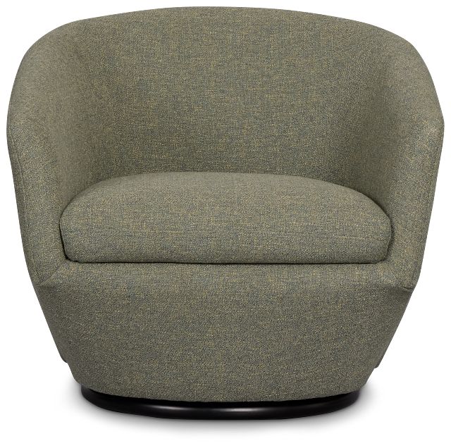Baylor Green Fabric Swivel Chair