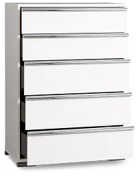 Davie White Drawer Chest