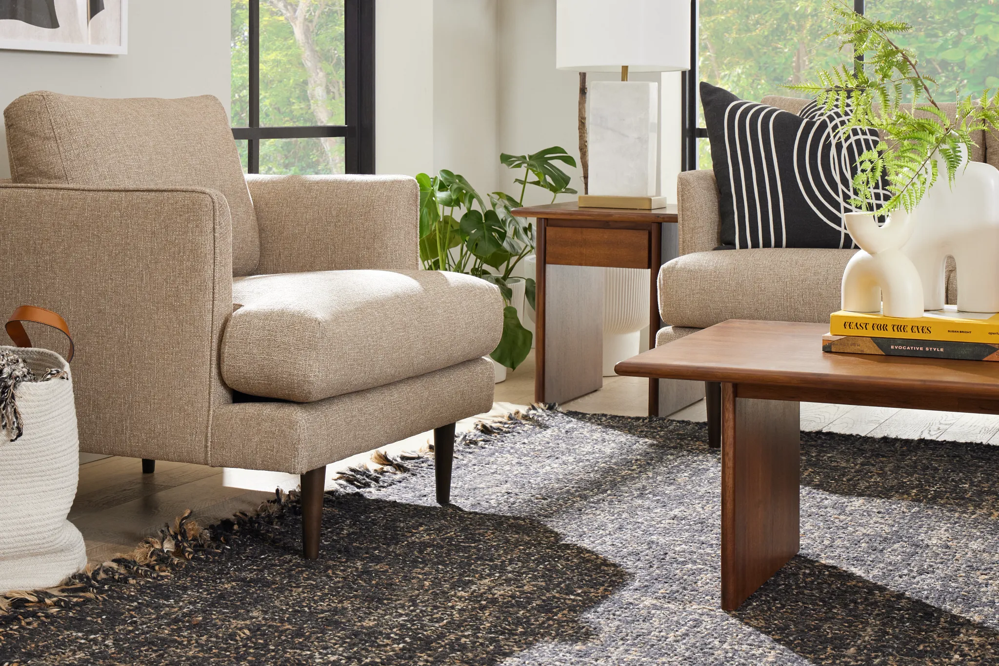 Easton Brown Fabric Chair