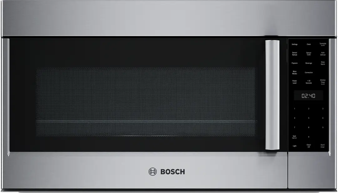 Bosch 800 Series Stainless Steel 30" Over-the-range Microwave Bosch 800 Series Stainless Steel 30" Over-the-range Microwave