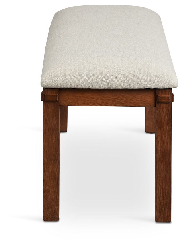 Park City Dark Tone Upholstered Dining Bench