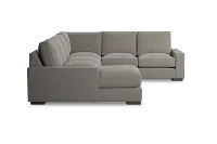 Edgewater Maguire Pewter Medium Left Chaise Sectional
