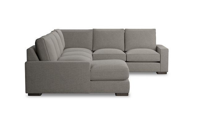 Edgewater Maguire Pewter Medium Left Chaise Sectional