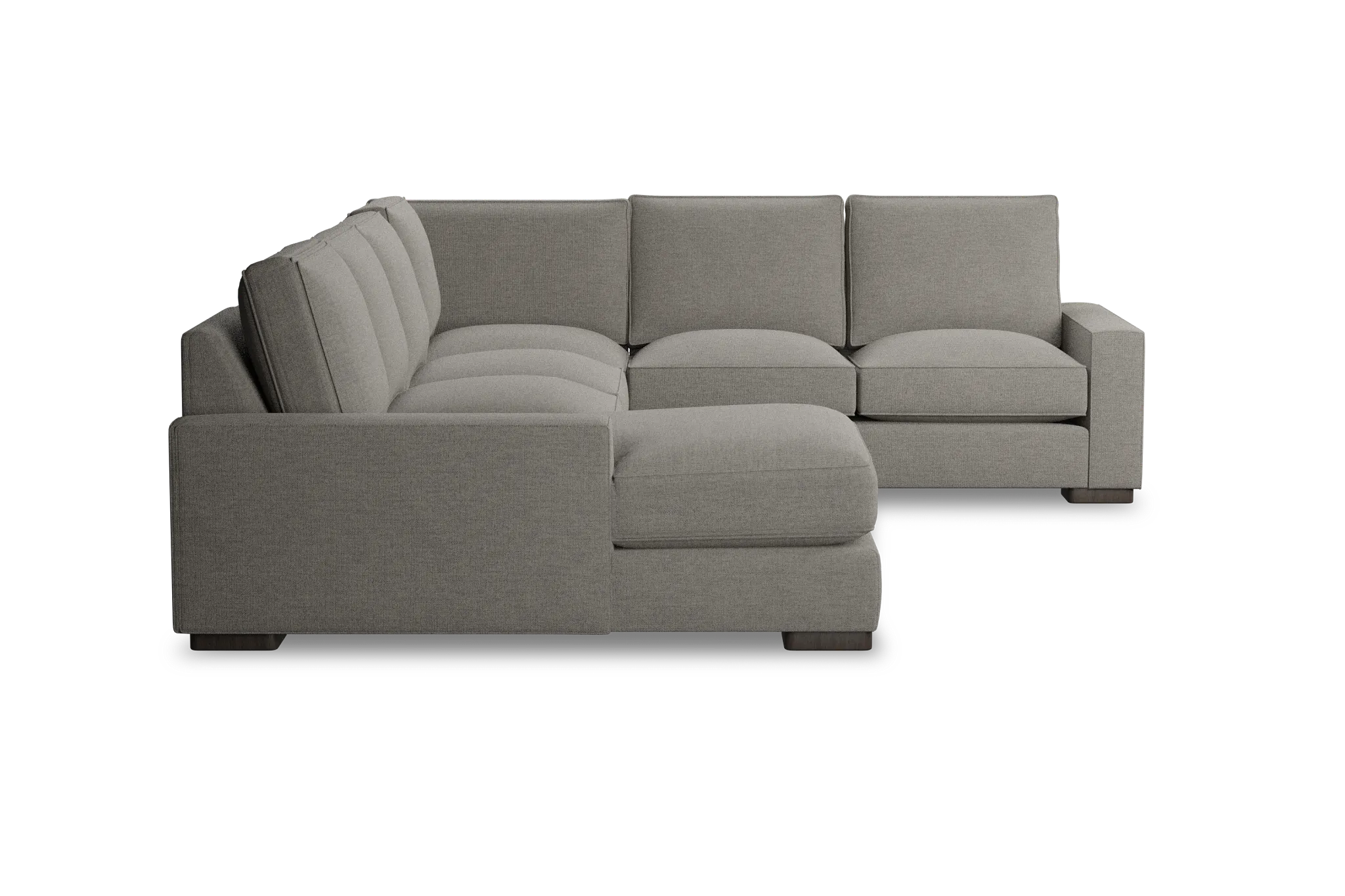 Edgewater Maguire Pewter Medium Left Chaise Sectional