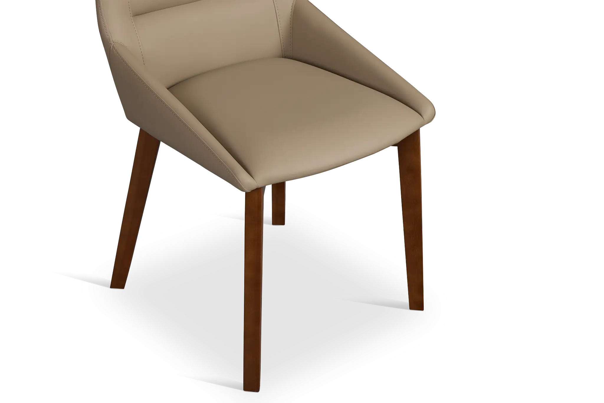 Fresno Taupe Upholstered Side Chair With Mid Tone Legs Fresno Taupe Upholstered Side Chair With Mid Tone Legs