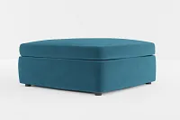Destin Joya Teal Velvet Cocktail Ottoman