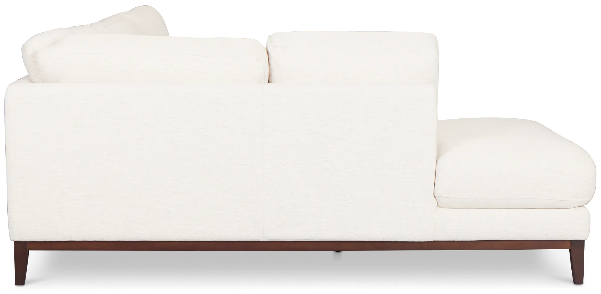 Wesley Light Beige Fabric Small Left Bumper Sectional