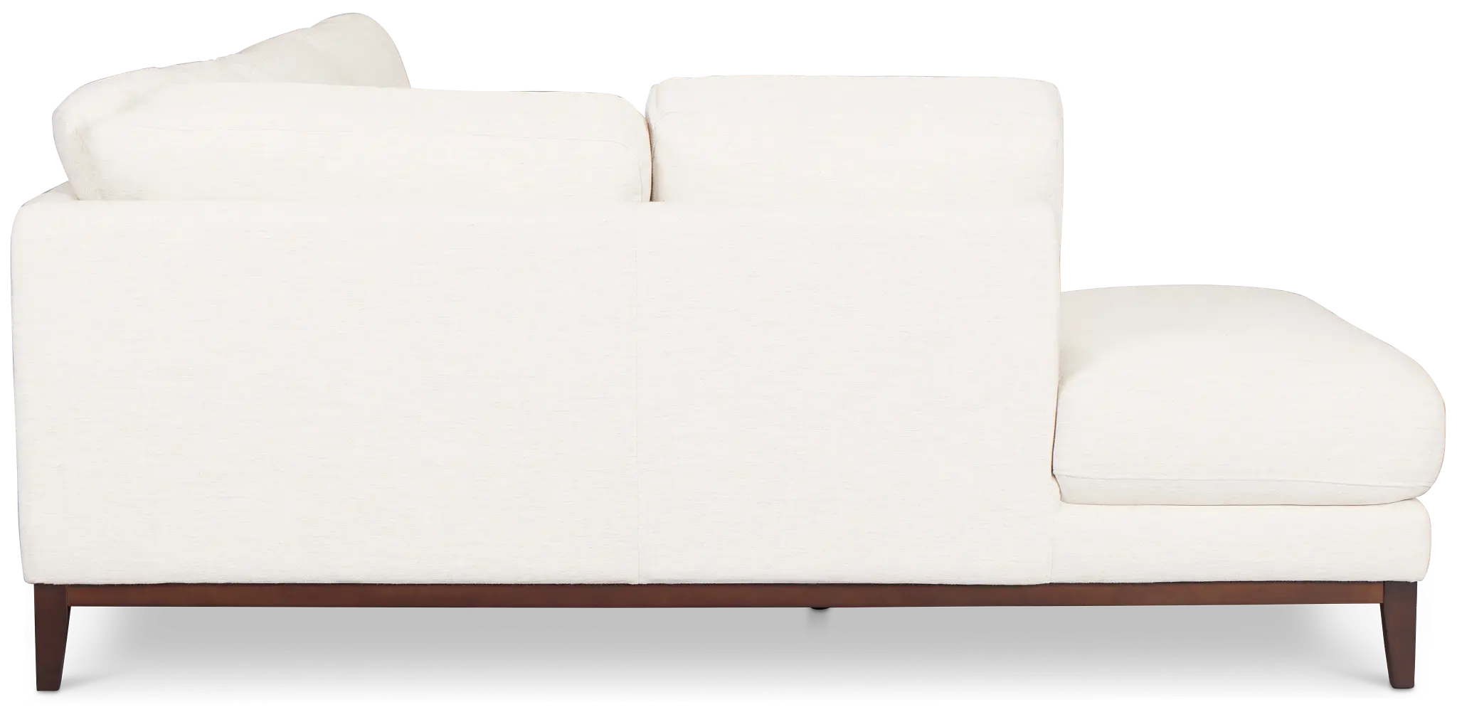 Wesley Light Beige Fabric Small Left Bumper Sectional Wesley Light Beige Fabric Small Left Bumper Sectional