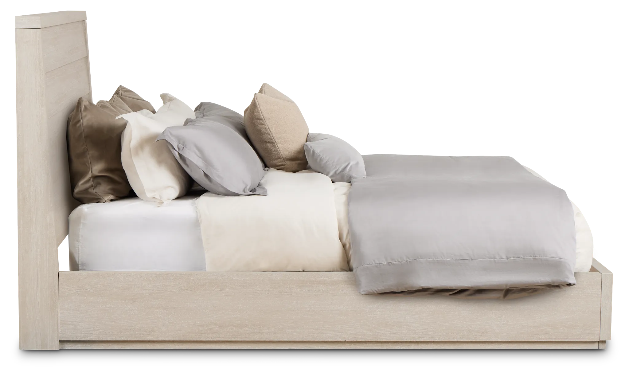 Capraia Light Tone Panel Bed