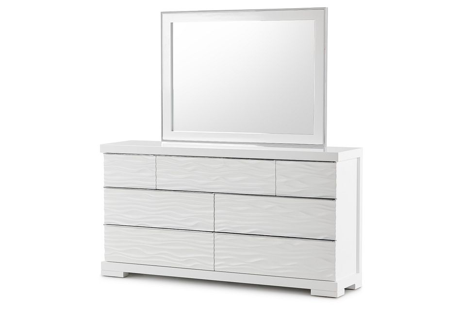 Ocean Drive White Dresser Mirror Bedroom Dressers Mirrors