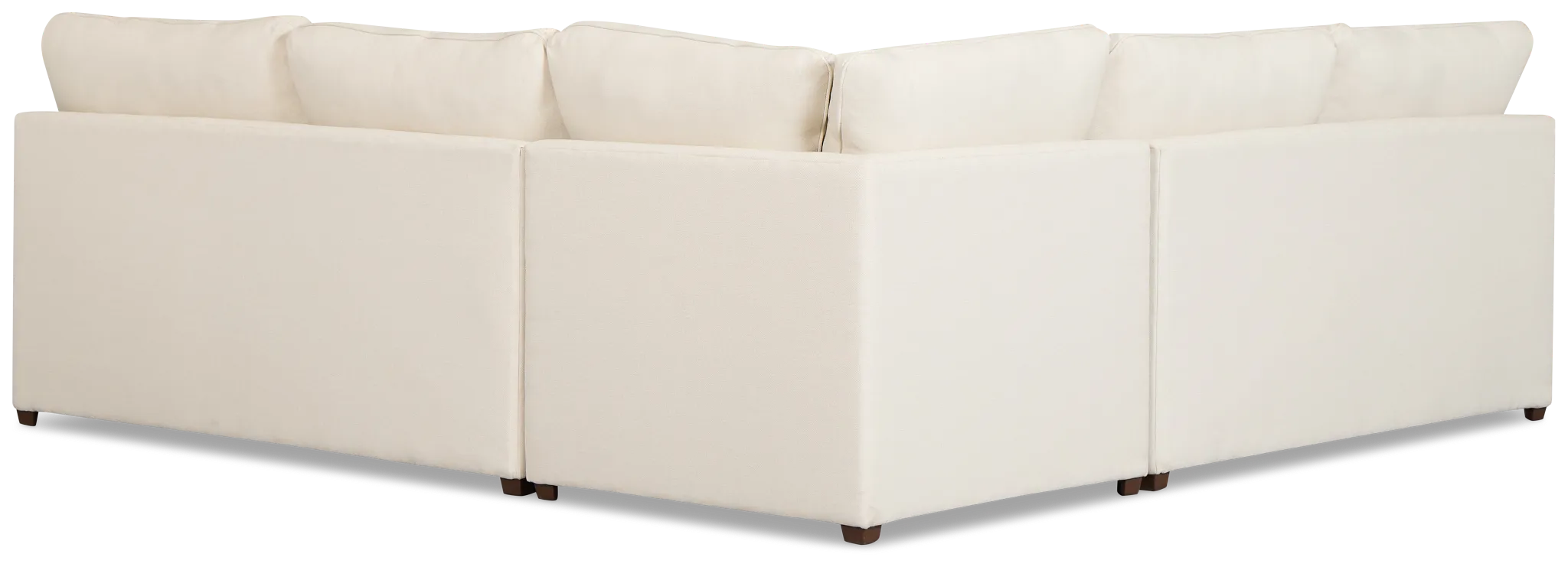 Tate Light Beige Fabric Medium 2-arm Right Cooling Memory Foam Sleeper Sec