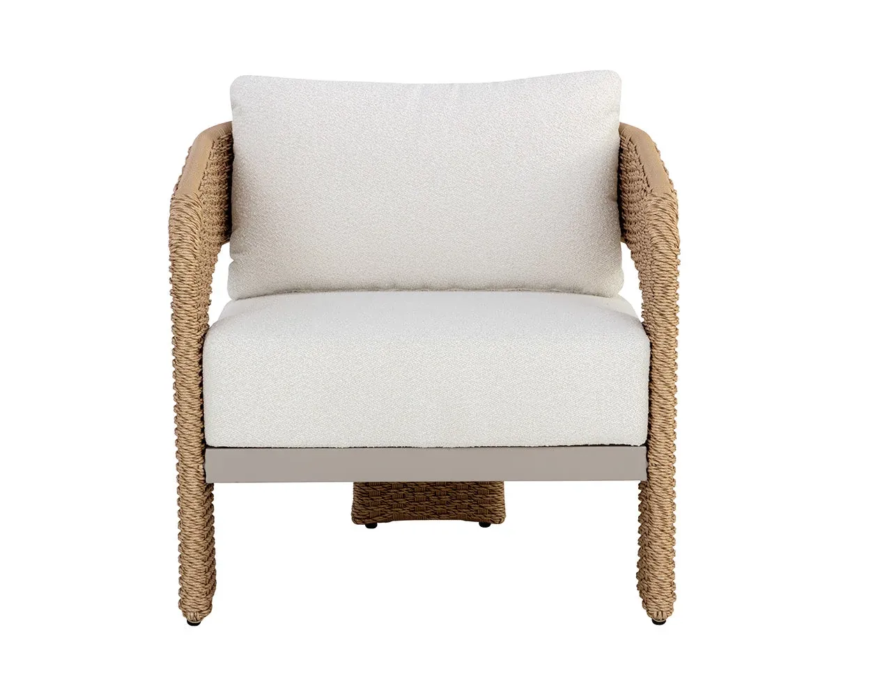 Anya Light Brown Ivory Accent Chair