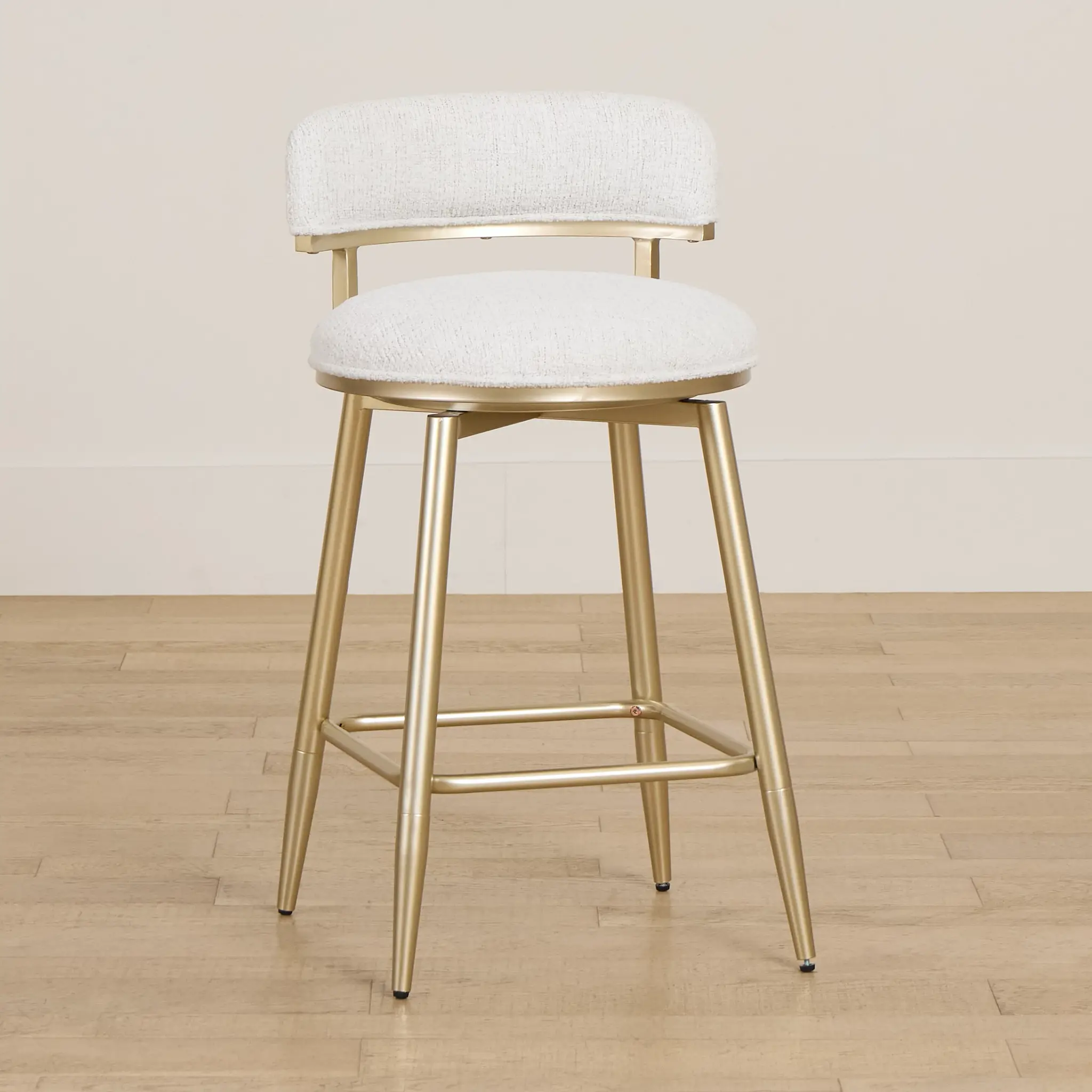 Lex Ivory Fabric Adjustable Upholstered Swivel Barstool Lex Ivory Fabric Adjustable Upholstered Swivel Barstool