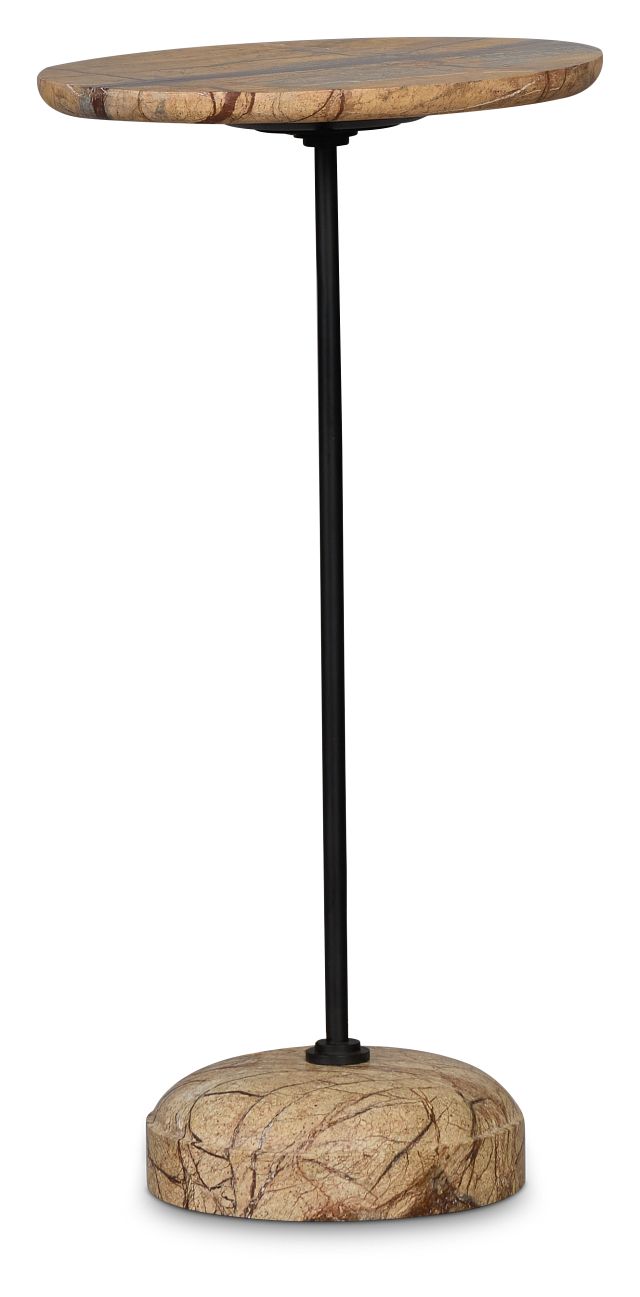 Ardalion Brown Stone Accent Table