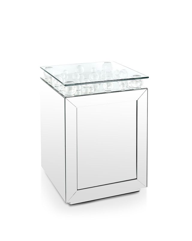 Arias Silver Mirrored Accent Table (0)
