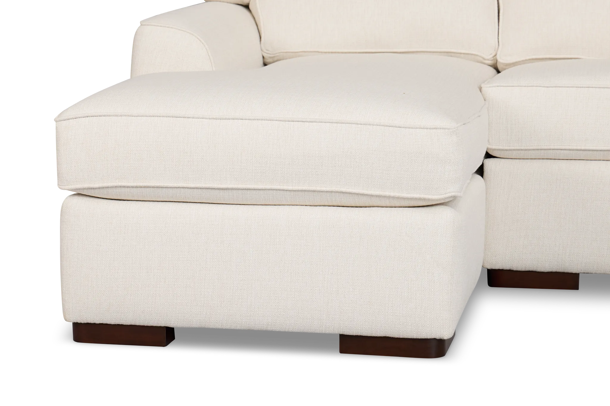 Sinclair Light Beige Fabric Left Chaise Sectional