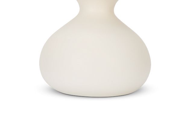 Malid White Candle Holder