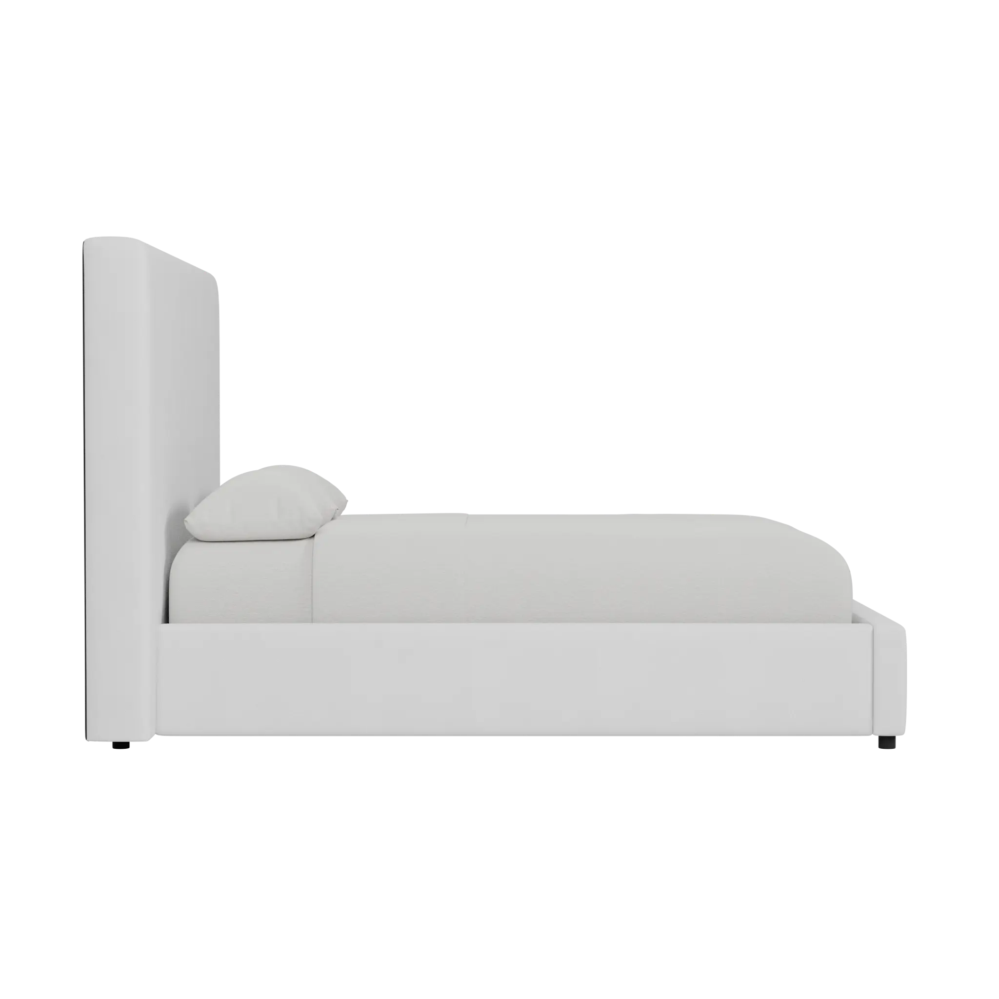 Grayton Suave White 54" Upholstered Platform Bed Grayton Suave White 54" Upholstered Platform Bed