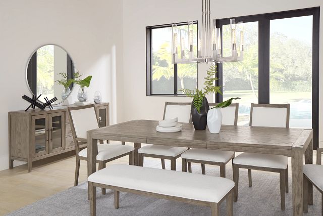 Alden Gray Rectangular Table