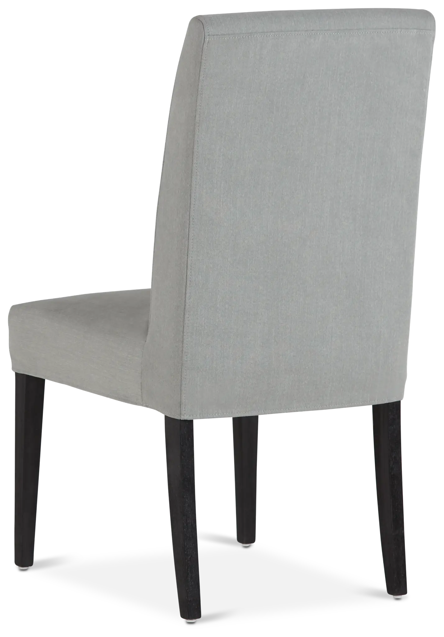 Destination Light Gray Short Slipcover Chair With Dark-tone Leg Destination Light Gray Short Slipcover Chair With Dark-tone Leg