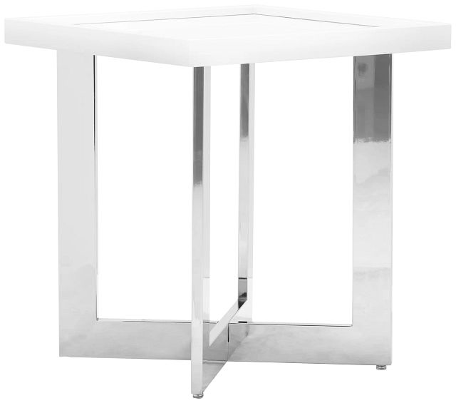 Cortina White Square End Table (0)