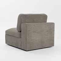 Destin Victory Gray Fabric Swivel Chair