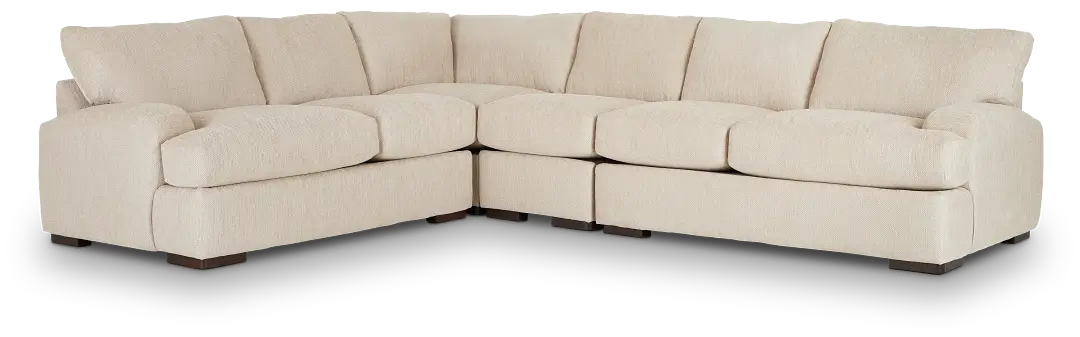 Alpha Beige Fabric Medium Two-arm Sectional Alpha Beige Fabric Medium Two-arm Sectional