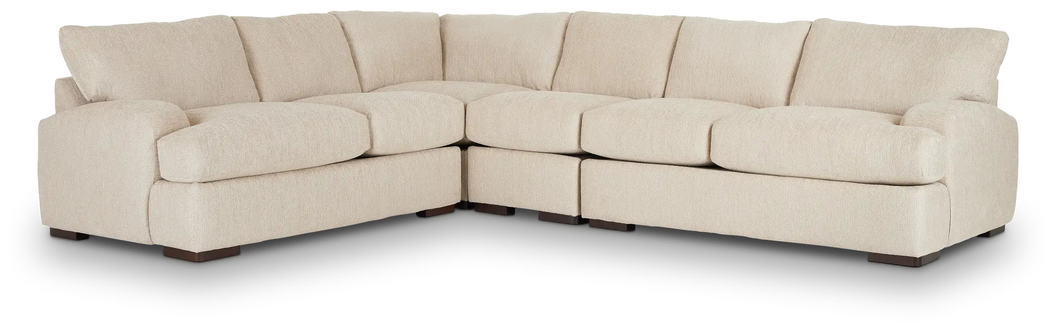Alpha Beige Fabric Medium Two-arm Sectional Alpha Beige Fabric Medium Two-arm Sectional