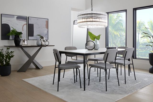 Andover White Rectangular Table
