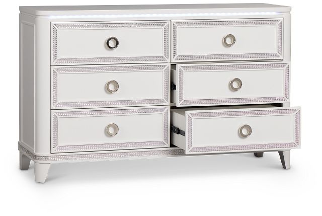 Milan White Youth Dresser