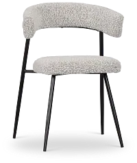 Brela Light Gray Upholstered Side Chair