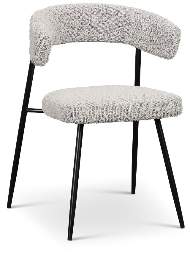 Brela Light Gray Upholstered Side Chair