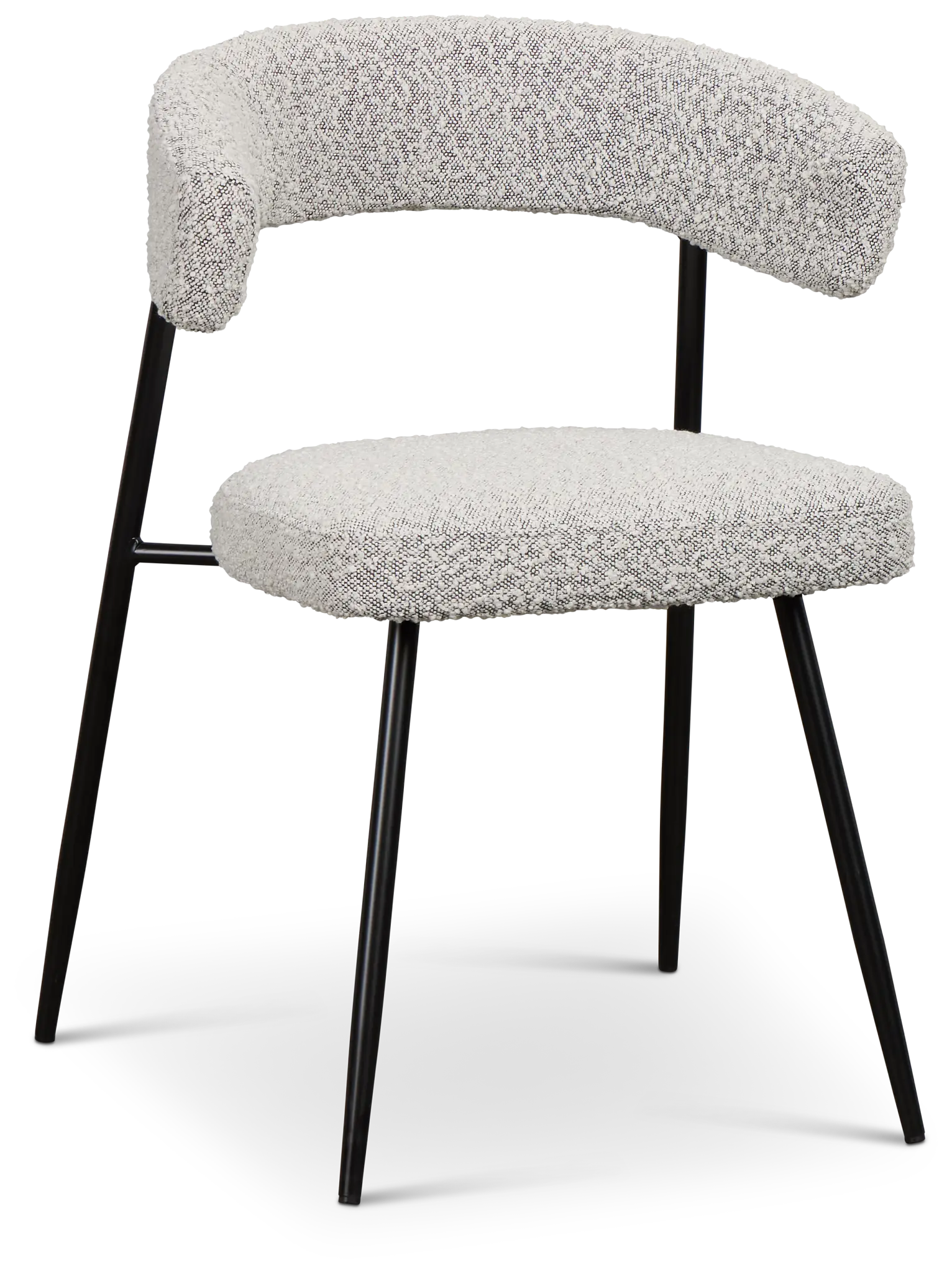 Brela Light Gray Upholstered Side Chair Brela Light Gray Upholstered Side Chair