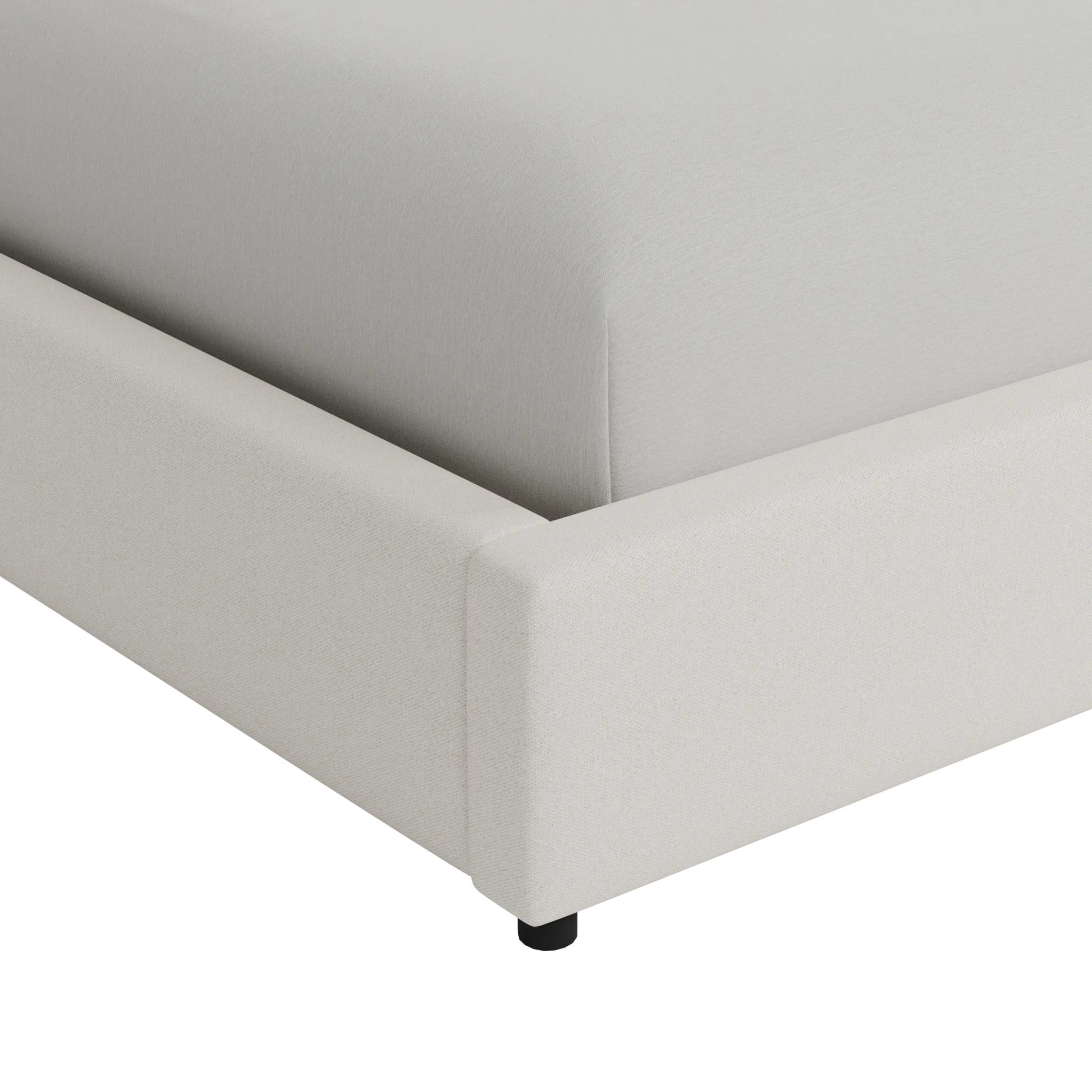 Captiva Gellar Beige 48" Upholstered Shelter Bed