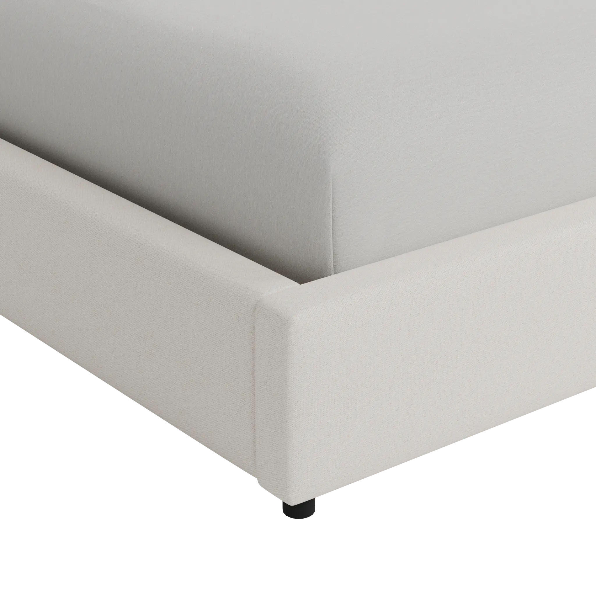 Captiva Gellar Beige 48" Upholstered Shelter Bed Captiva Gellar Beige 48" Upholstered Shelter Bed
