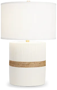 Soothe White Ceramic Table Lamp