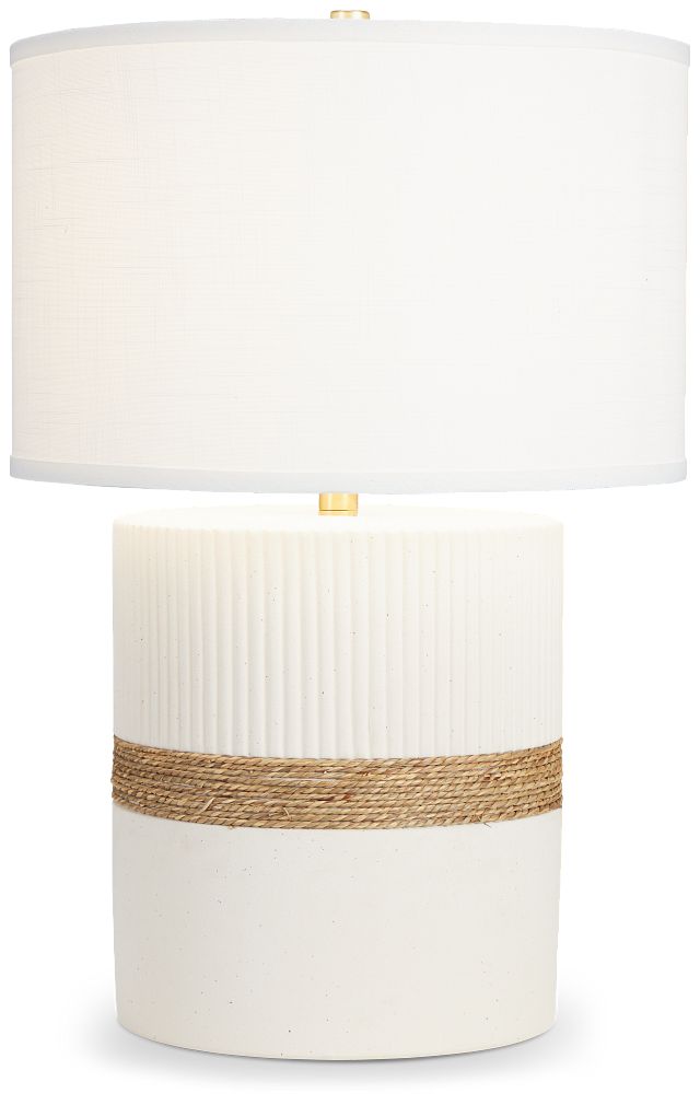 Soothe White Ceramic Table Lamp