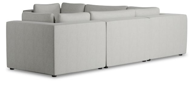 Destin Sutton Gray Fabric 5-piece Modular Sectional