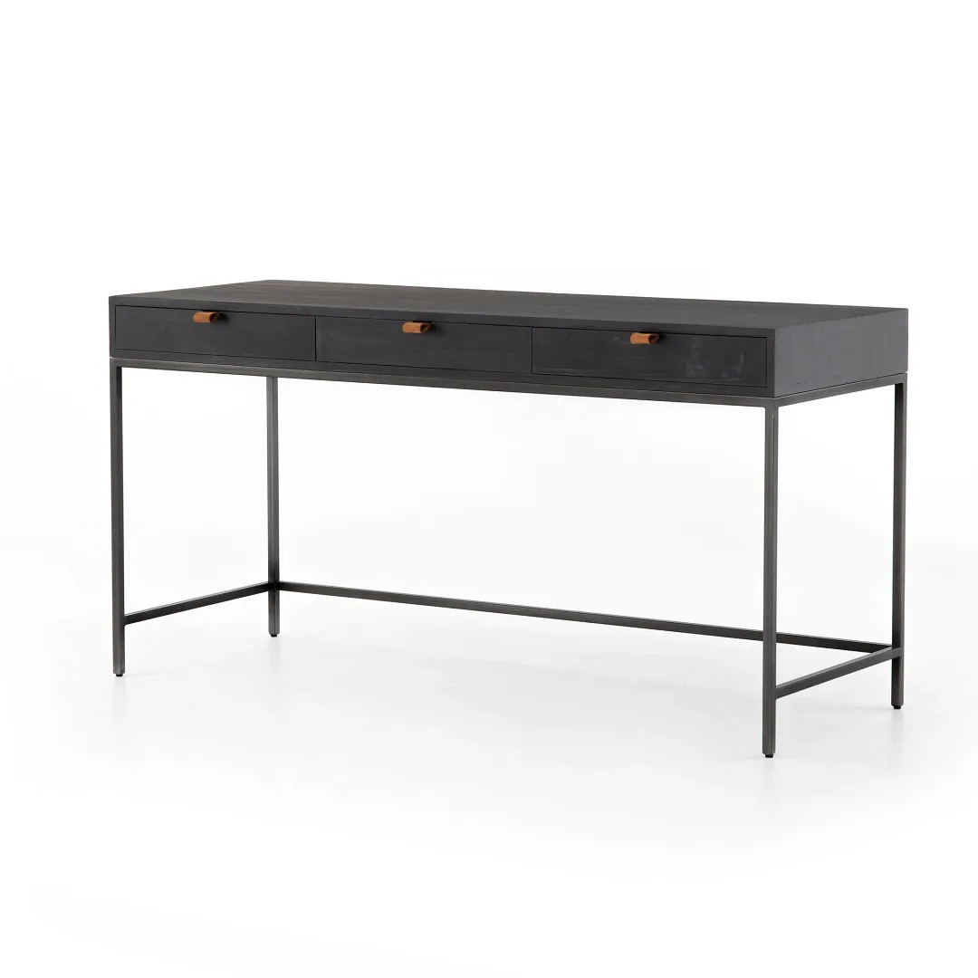 Four Hands Eddie Black Writing Desk