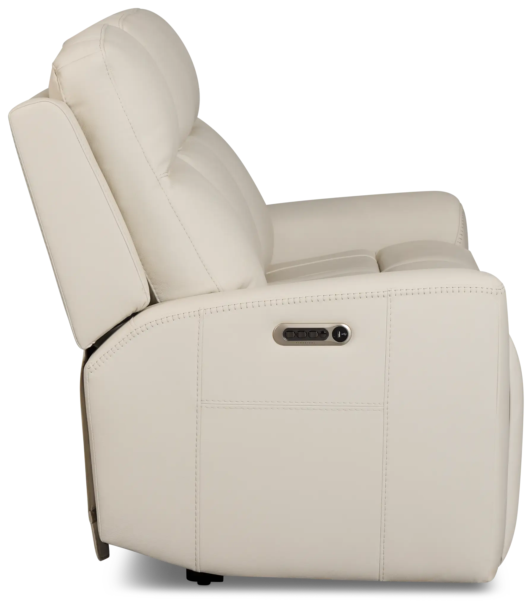 Sterling Ivory Lthr/vinyl Power Reclining Sofa Sterling Ivory Lthr/vinyl Power Reclining Sofa