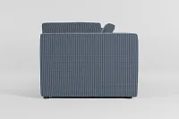 Destin Lucy Navy Fabric 2-piece Modular Sofa