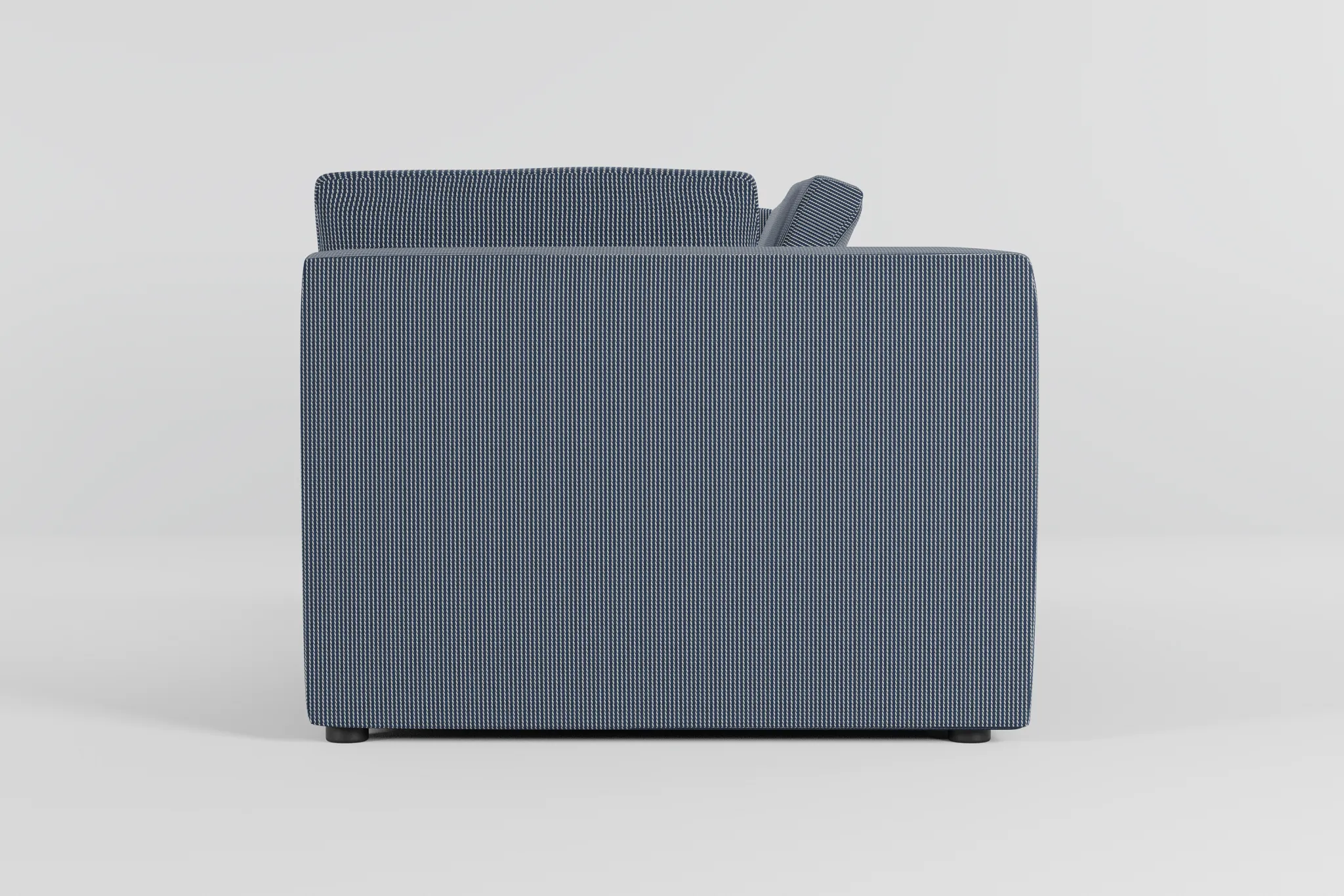 Destin Lucy Navy Fabric 2-piece Modular Sofa