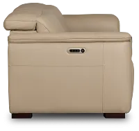 Flexsteel Brodie Taupe Lthr/vinyl Power Reclining Sofa
