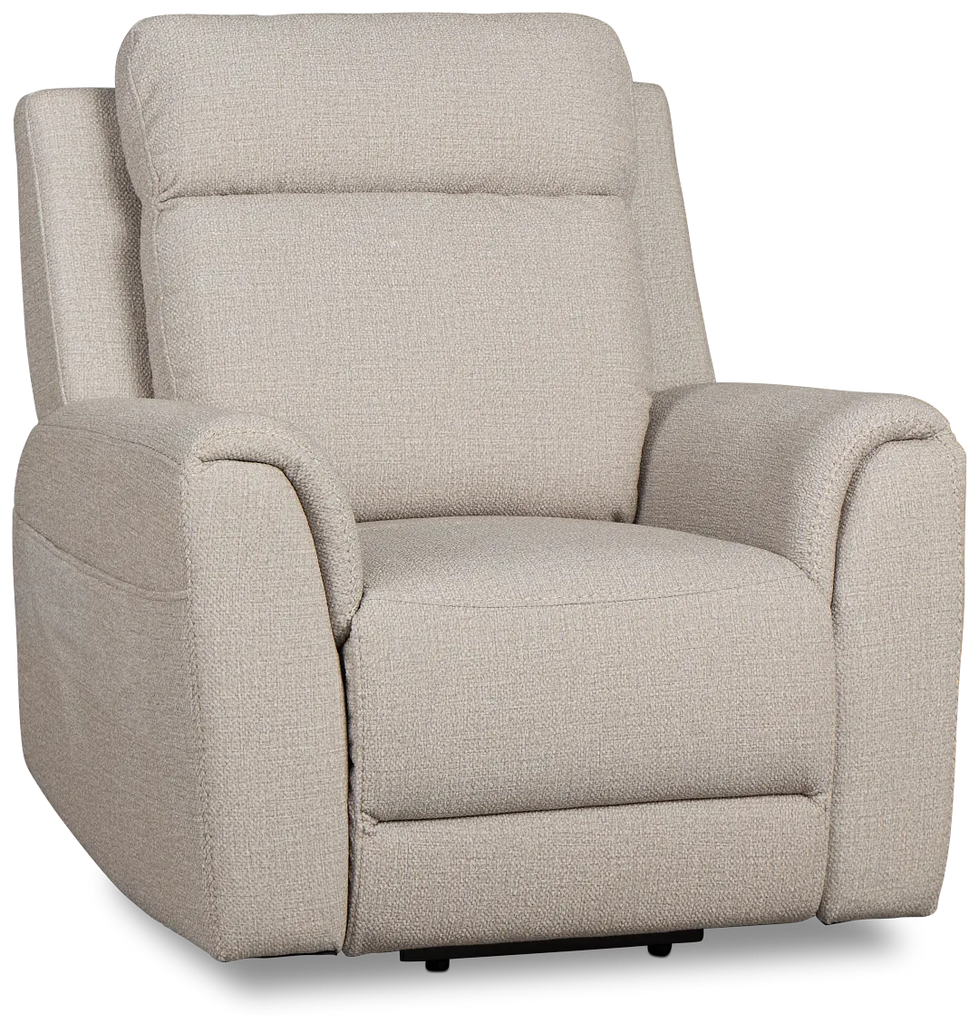 Gavin Beige Fabric Power Lift Recliner